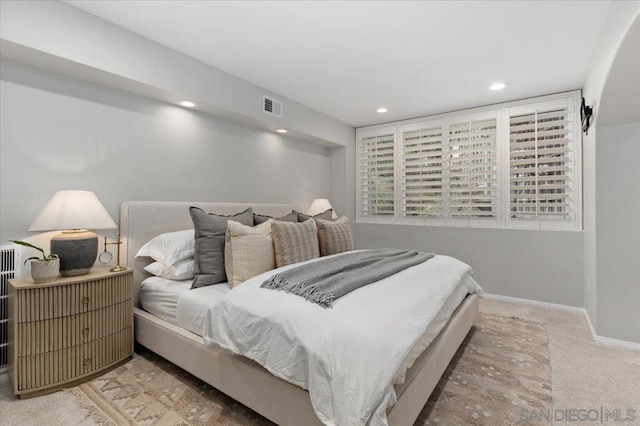 bedroom featuring carpet flooring