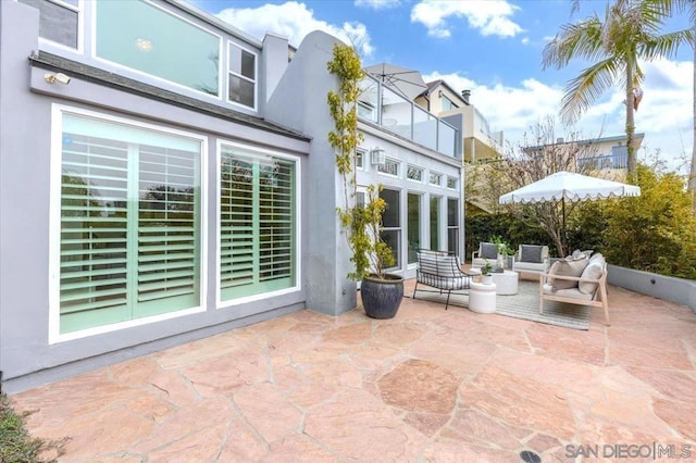 view of patio / terrace with an outdoor hangout area