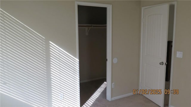 view of closet