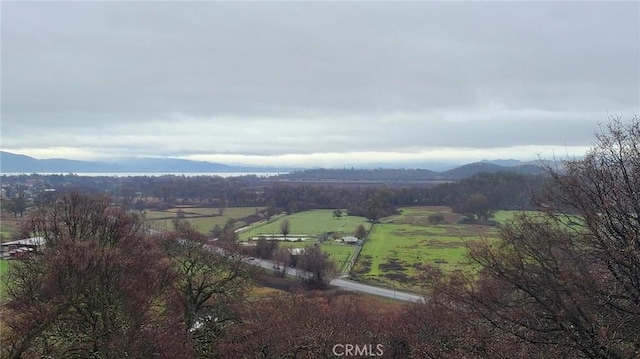 property view of mountains featuring a rural view