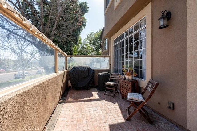 view of patio / terrace featuring grilling area