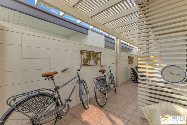 view of patio / terrace with a pergola