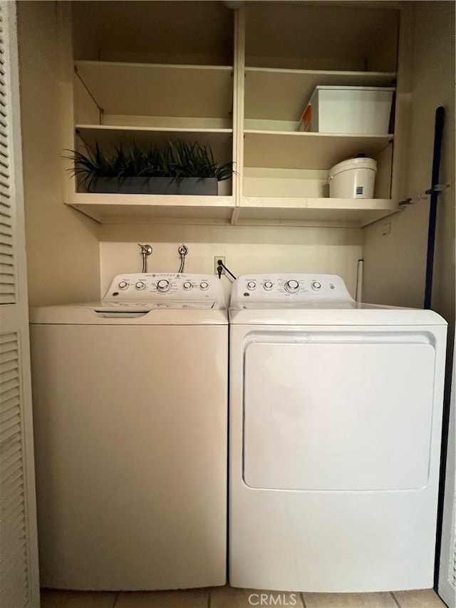 laundry room with separate washer and dryer