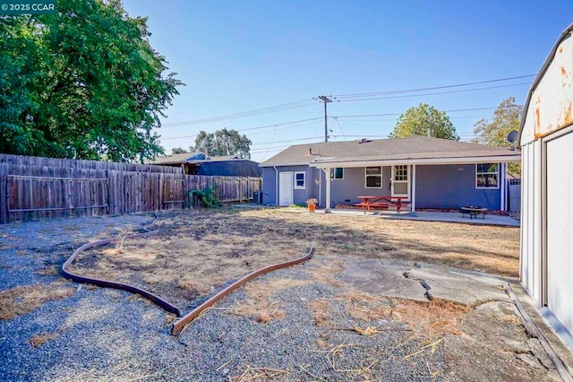 rear view of house with a patio area