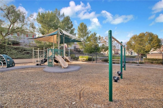 view of jungle gym