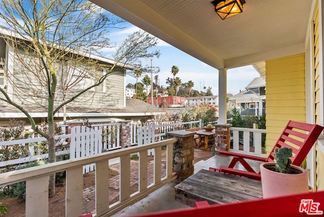 balcony with a porch