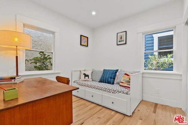 interior space featuring light hardwood / wood-style floors