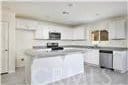 kitchen with white cabinets