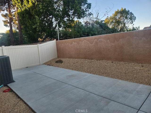 view of patio / terrace featuring central AC unit