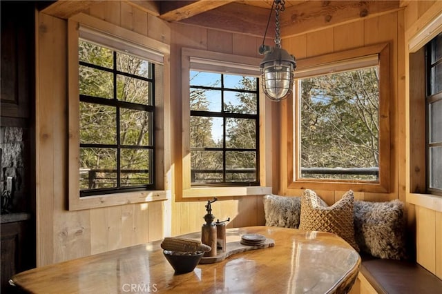 sunroom featuring plenty of natural light