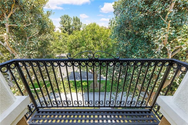 view of balcony