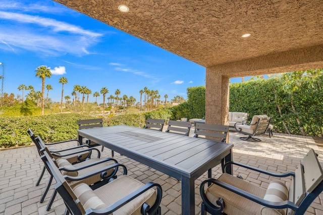 view of patio / terrace with outdoor lounge area