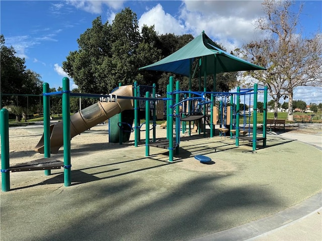 view of jungle gym