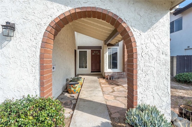 view of entrance to property