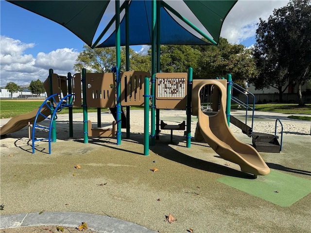 view of jungle gym