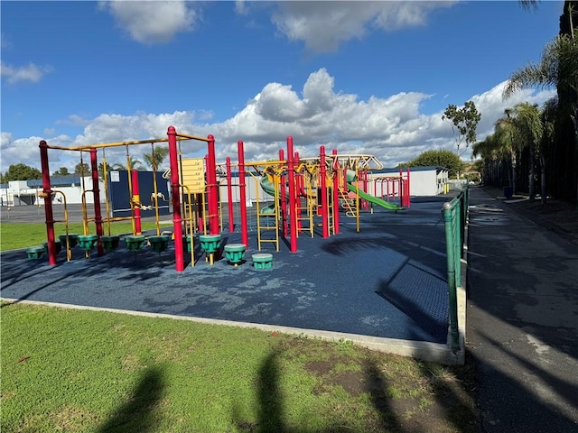 view of jungle gym