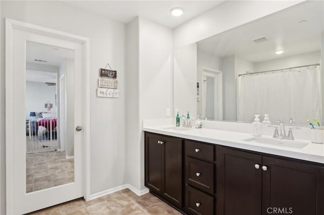 bathroom featuring vanity