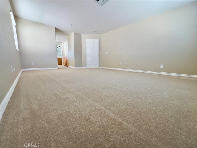 view of carpeted empty room