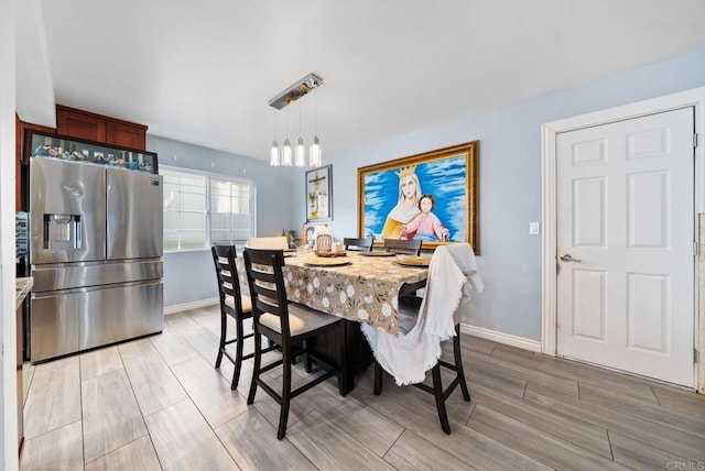 view of dining area