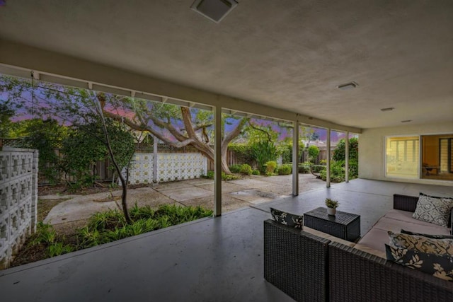 view of patio / terrace with outdoor lounge area