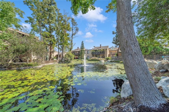 view of water feature