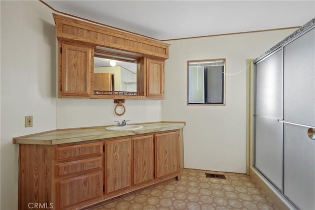 bathroom with vanity