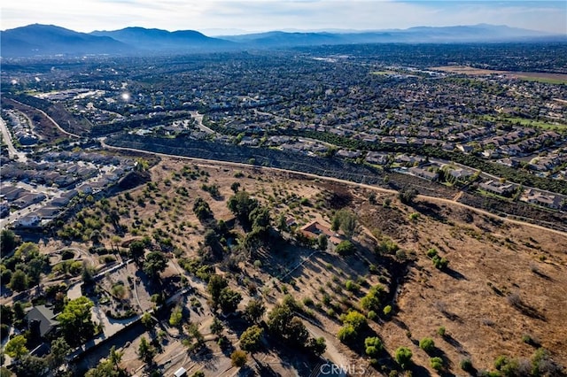 aerial view featuring a mountain view