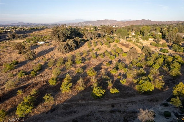 aerial view featuring a mountain view