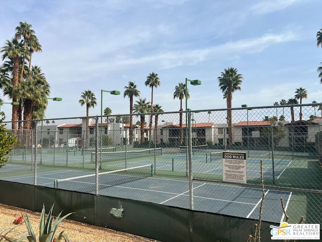 view of sport court