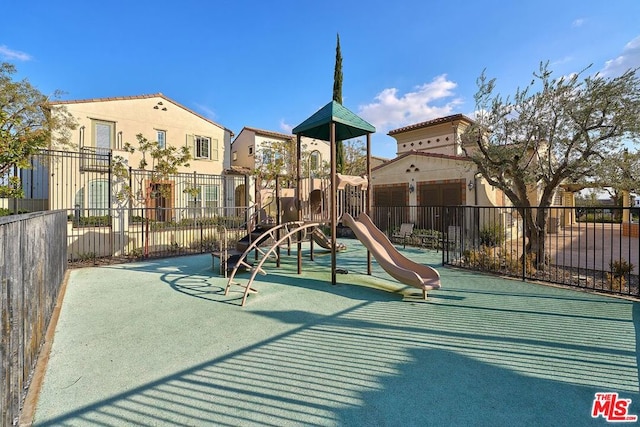 view of jungle gym