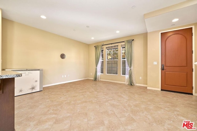 view of unfurnished living room