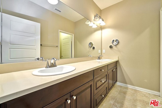 bathroom featuring vanity