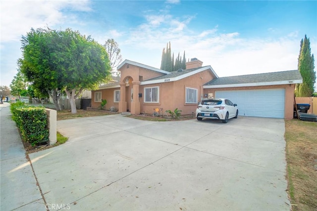 ranch-style house with a garage