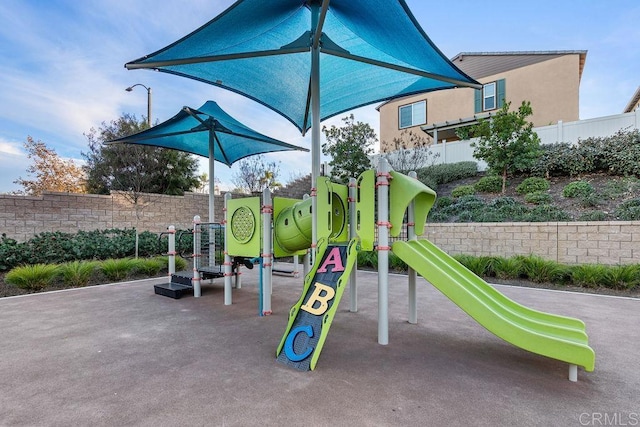 view of jungle gym