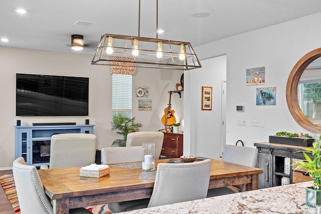 view of dining area