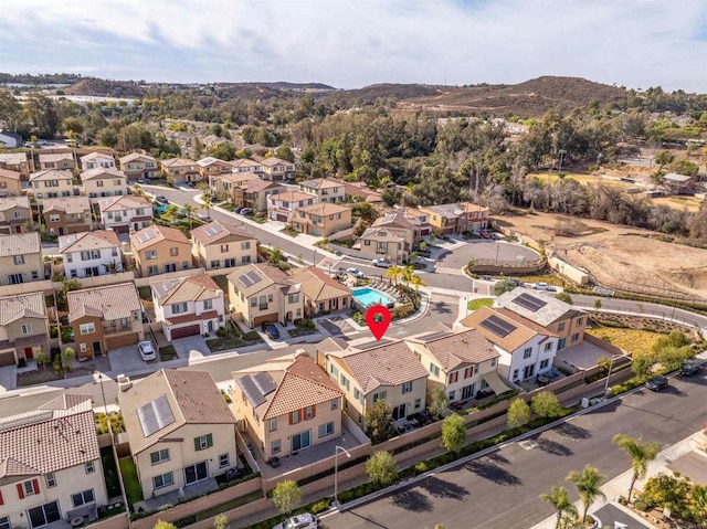 drone / aerial view featuring a residential view