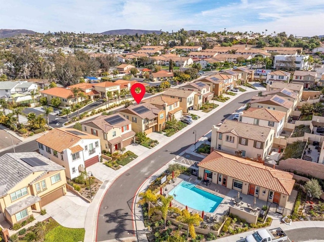 birds eye view of property featuring a residential view