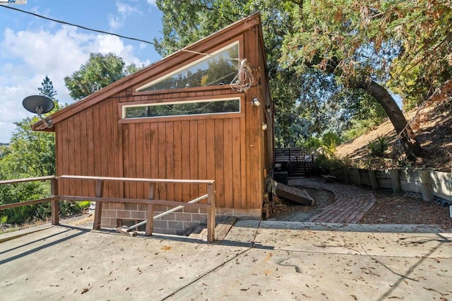 view of outbuilding