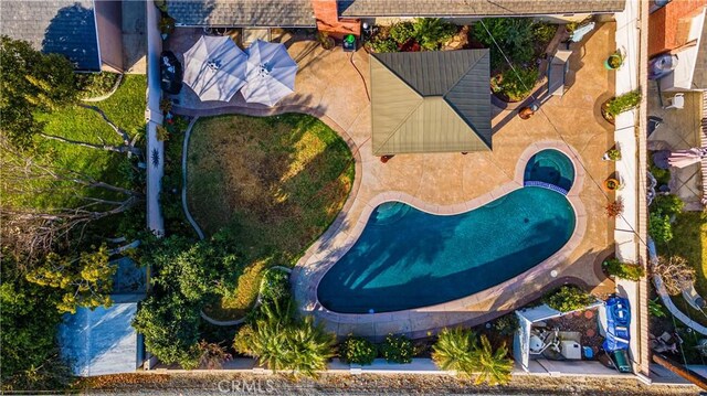 birds eye view of property