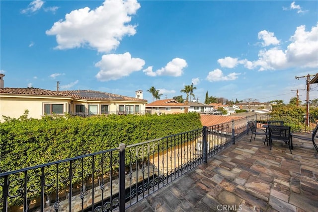 view of community featuring a patio