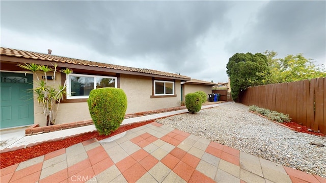 exterior space with a patio