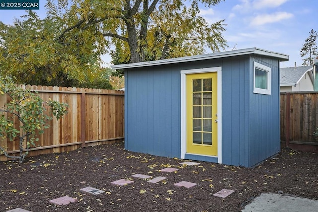 view of outbuilding