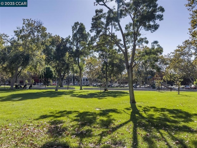 surrounding community featuring a lawn