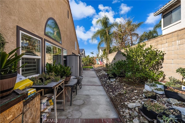 exterior space with a patio