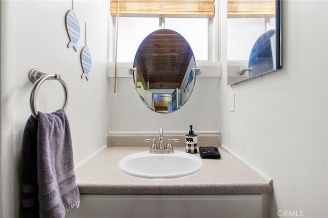 bathroom with vanity