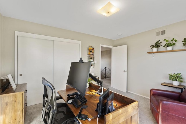 office featuring carpet floors