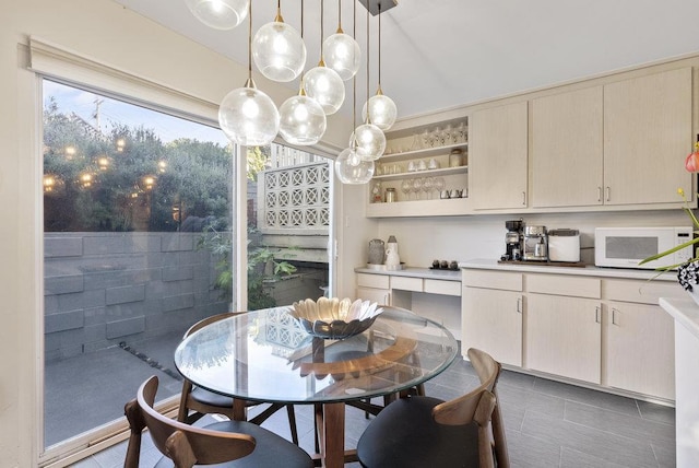 view of dining room