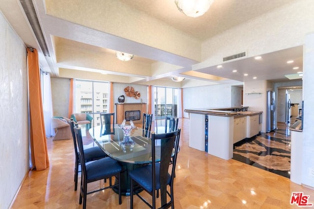 view of dining area