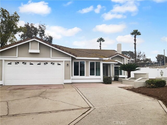 ranch-style house with a garage