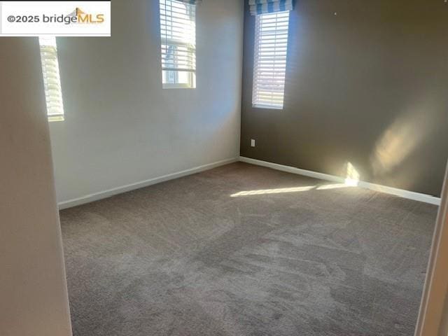 spare room featuring carpet flooring